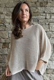 Conrad Grunge Loose Cotton Knit Stone